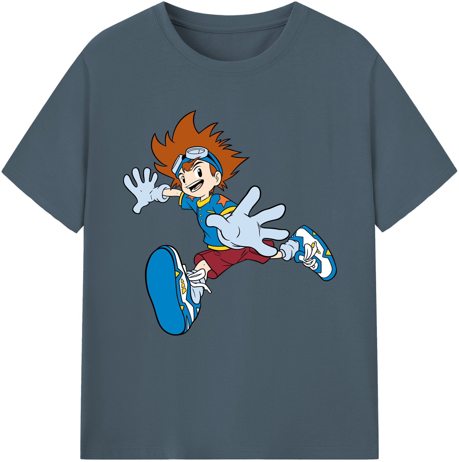 （画像用） Digimon デジタルモンスター/デジモン 綿100％半袖Tシャツ（フロントプリント）